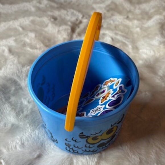 McDonald's Halloween Trick or Treat Blue Boo Bucket with Stickers 2024 New - Picture 3 of 10